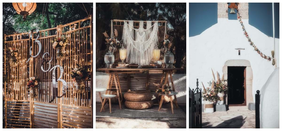 kalokairinos gamos athina - wedding planner greece - diorganosi ekdiloseon - boho wedding patmos